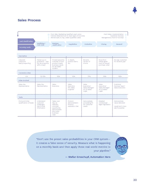 The Sales Operations Playbook - Page 30