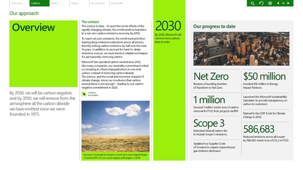 Microsoft Environmental Sustainability Report 2020 - Page 14