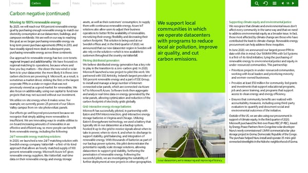 Microsoft Environmental Sustainability Report 2020 - Page 18