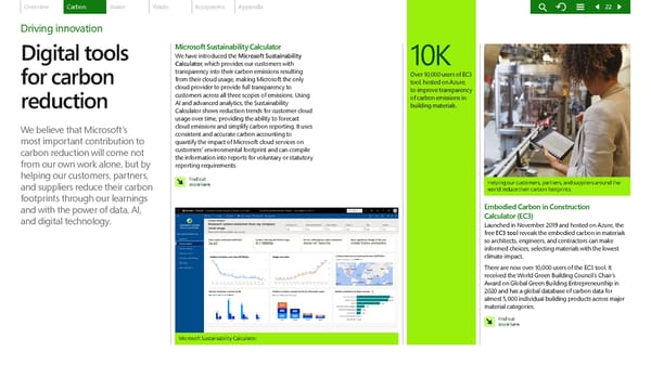 Microsoft Environmental Sustainability Report 2020 - Page 22
