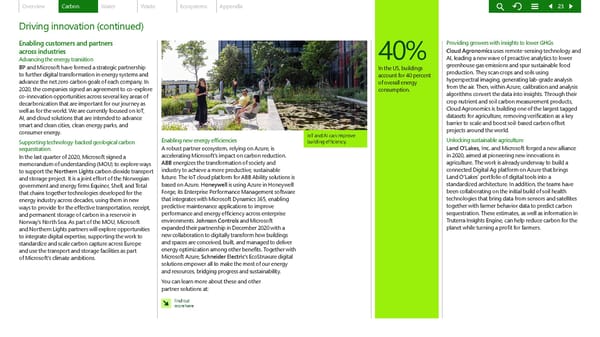 Microsoft Environmental Sustainability Report 2020 - Page 23