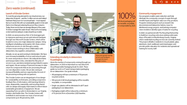 Microsoft Environmental Sustainability Report 2020 - Page 49